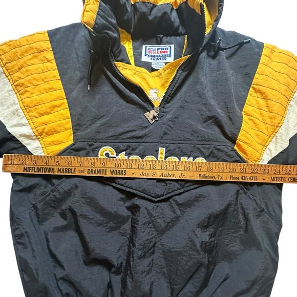 Vintage 1990’s Embroidered Steelers Sports Starter Jacket Size Medium - Picture 4 of 10